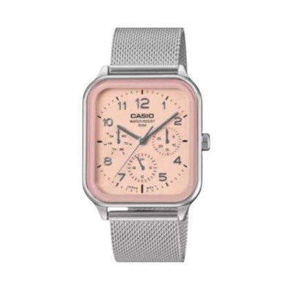 Casio General MTP-M306M-4AV Silver Stainless Steel Mesh Band Men Watch